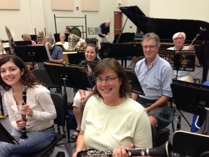 Clarinet section